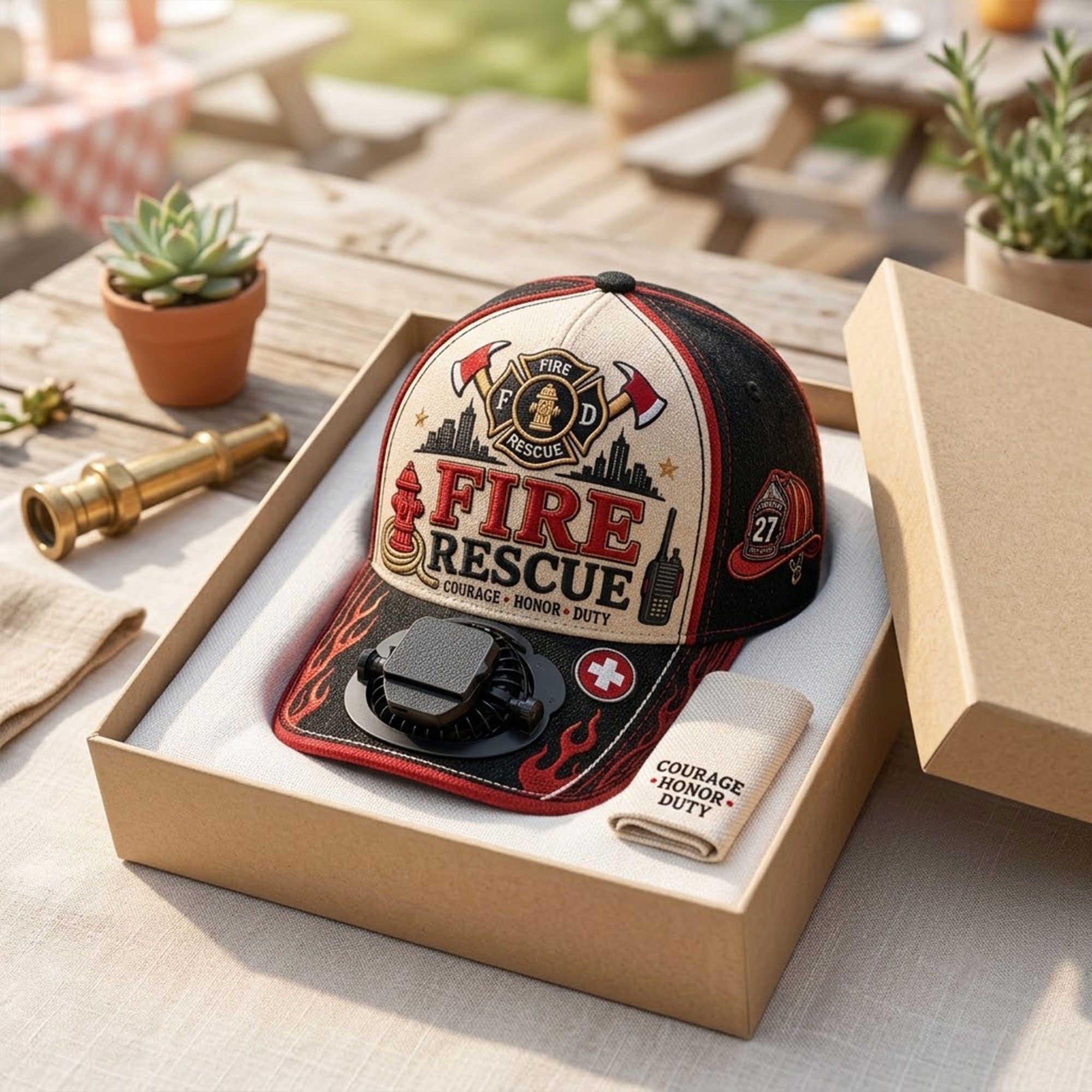 FRFT Premium Rechargeable Fan Cap HQH