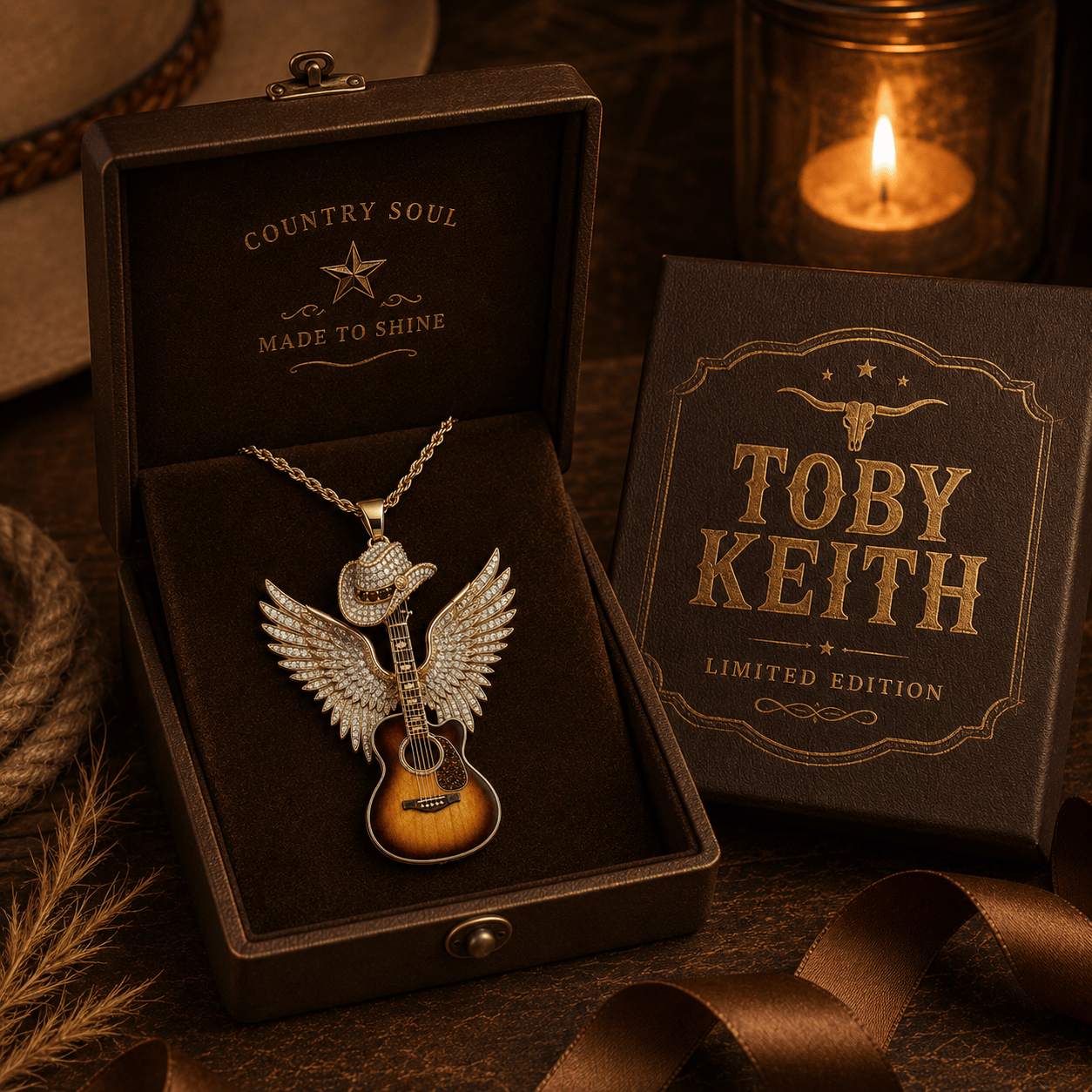 TBKH Solid Gold Chain with Diamond Pendant TTTT